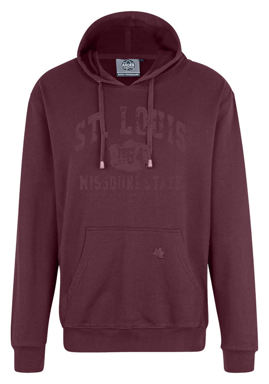 Ahorn Hoody ST. LOUIS moroon red