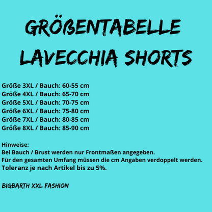 Lavecchia Shorts mit Kontrastfarbe türkis/schwarz