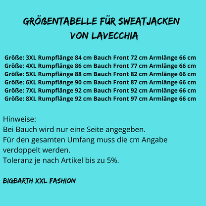 Lavecchia Two in One Sweatshirtjacke mit Kapuze schwarz/grau