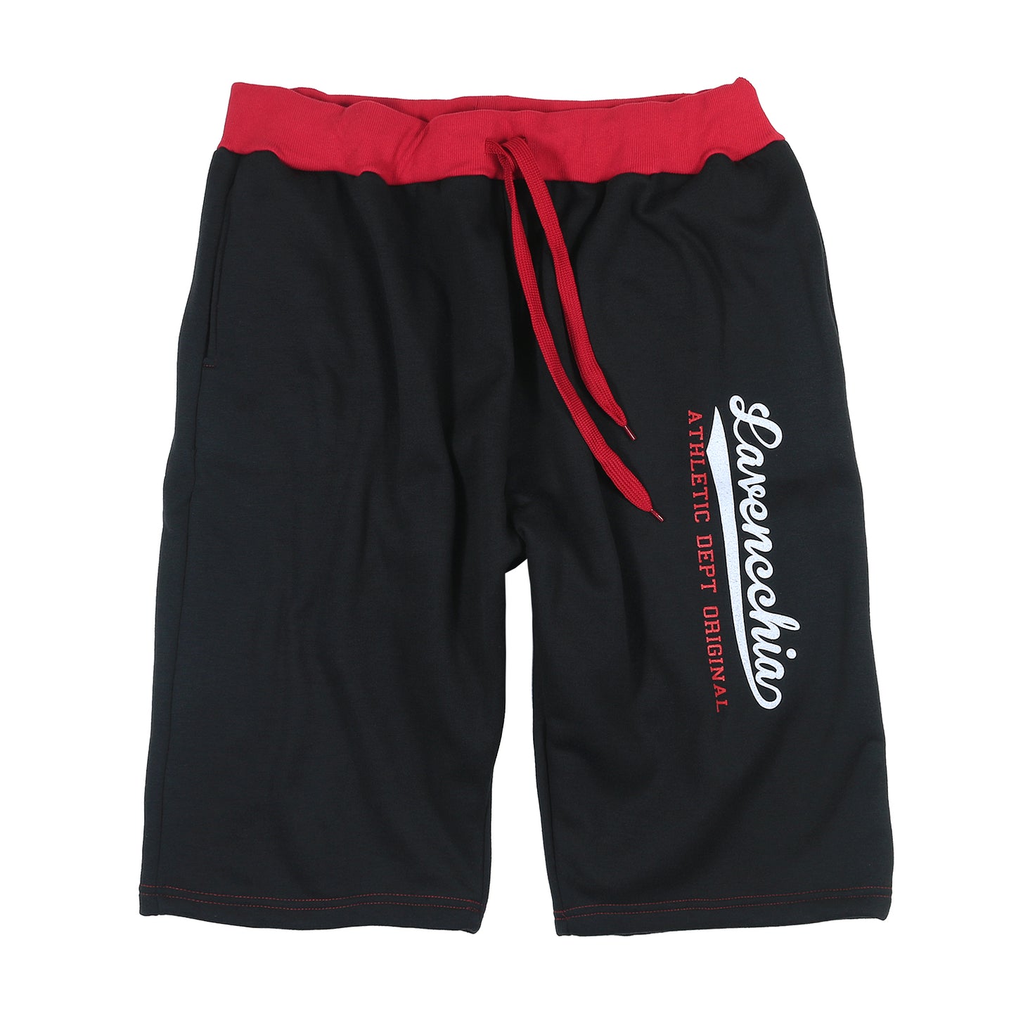 Lavecchia Shorts mit Kontrastfarbe schwarz/rot